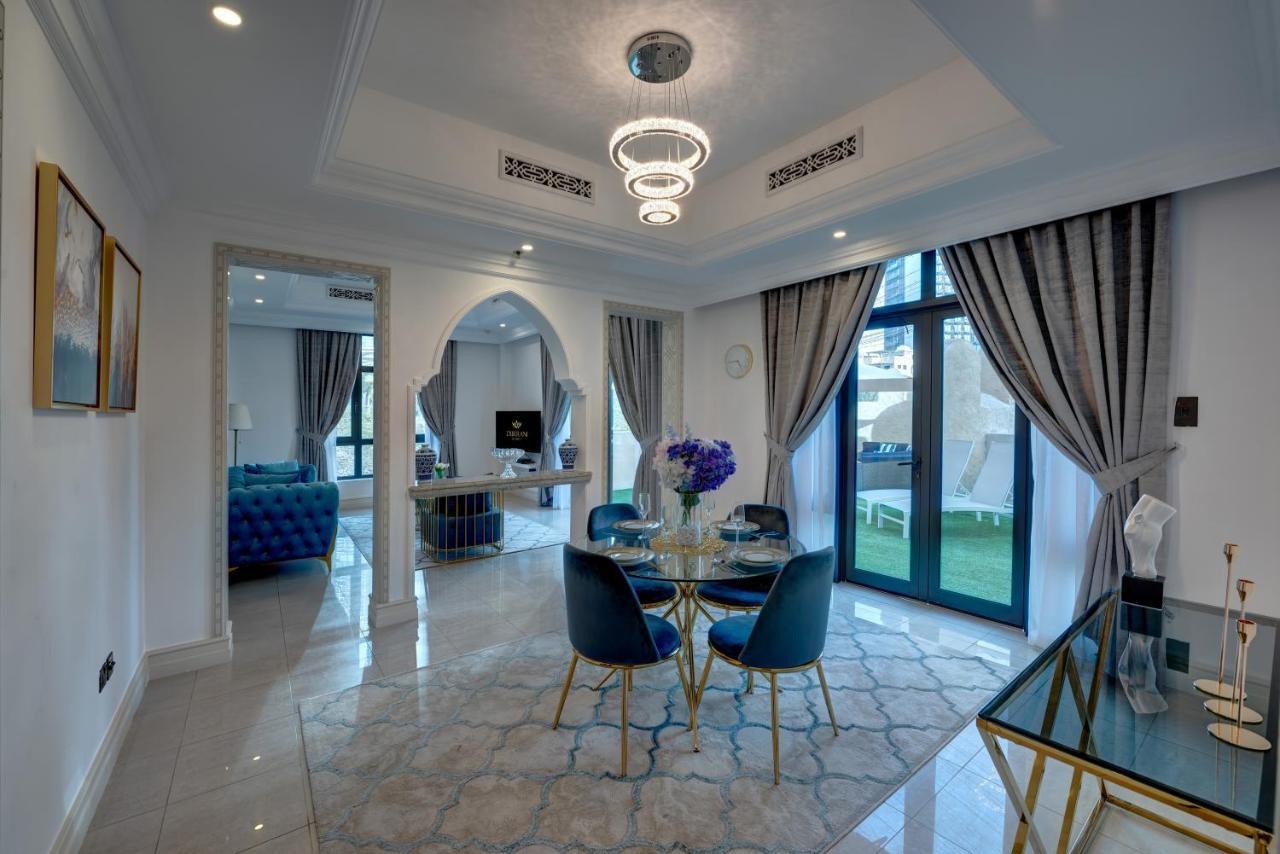 Durrani Homes - Unique Garden Apt At Souk Al Bahar Besides Dubai Mall & Burjkhalifa With Private Jaccuzi Eksteriør bilde